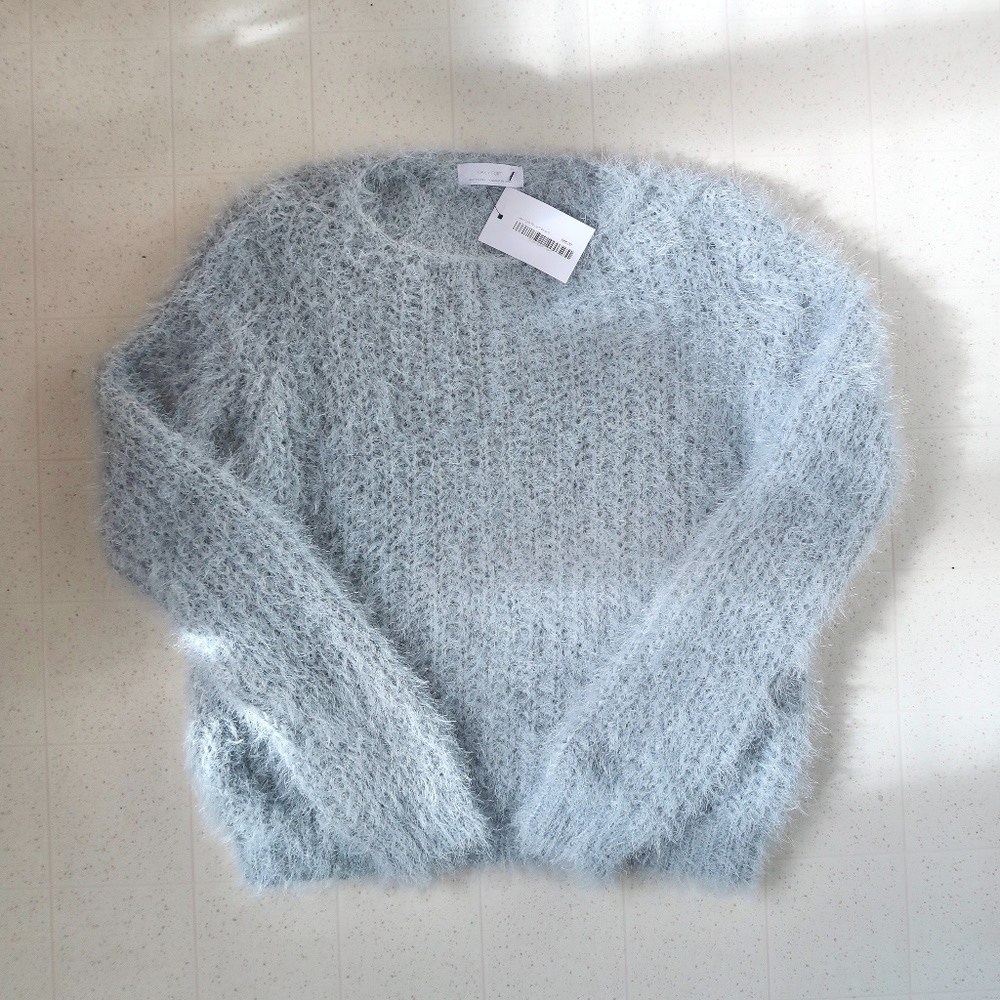 NWT Oak + Fort Light Blue Sweater, Women's S